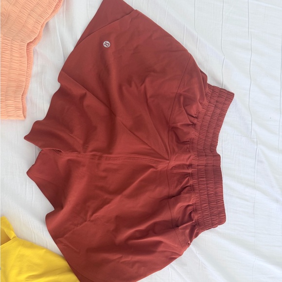 lululemon athletica Pants - lululemon athletica Women's Athletic Shorts in Rust Red